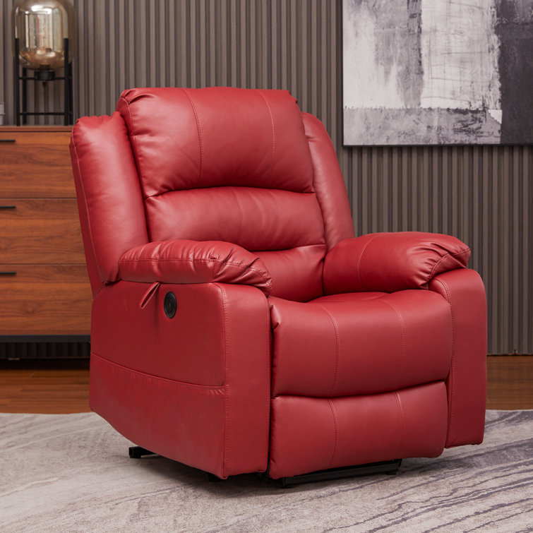 Red massage online recliner